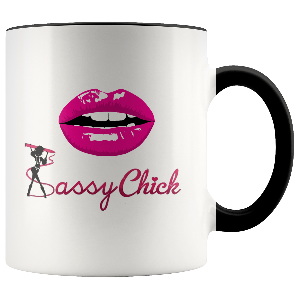 Mug Smile Ceramic Accent Mug - Black | Shop Sassy Chick