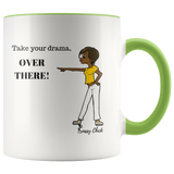 Mug Drama Ceramic Accent Mug - Green | Shop Sassy Chick