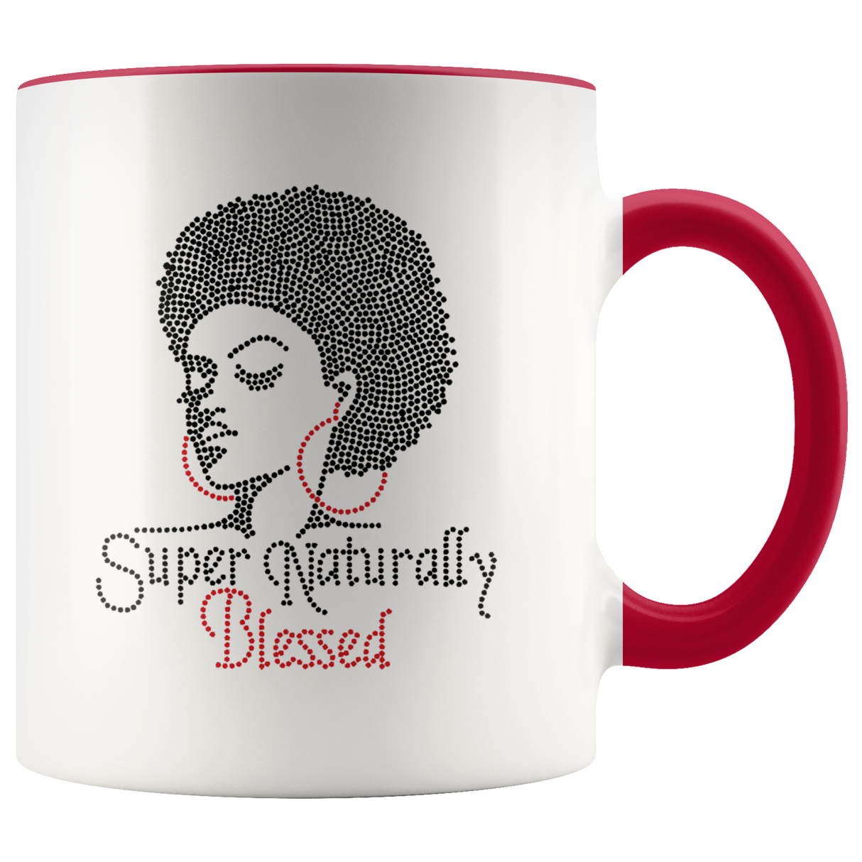 Mug Super Naturally Blessed Ceramic Mug - Red | Shop Sassy Chick