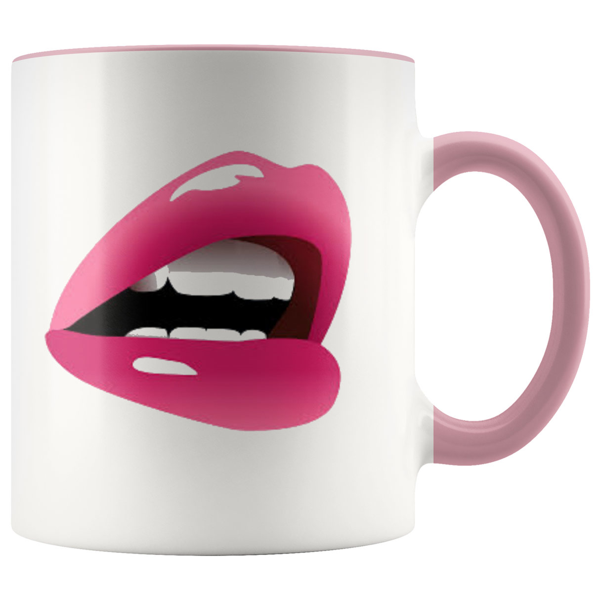 Mug Sassy Mouth Ceramic Accent Mug - Pink | Shop Sassy Chick