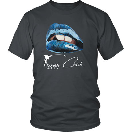 Blue Lips T-Shirt - Shop Sassy Chick 