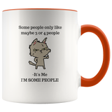 Mug Some People Ceramic Accent Mug - Orange | Shop Sassy Chick