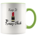 Mug Red Lipstick Ceramic Accent Mug - Green | Shop Sassy Chick