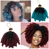 Short Ombre Jumpy Wand Curl Crochet Braid - Shop Sassy Chick 