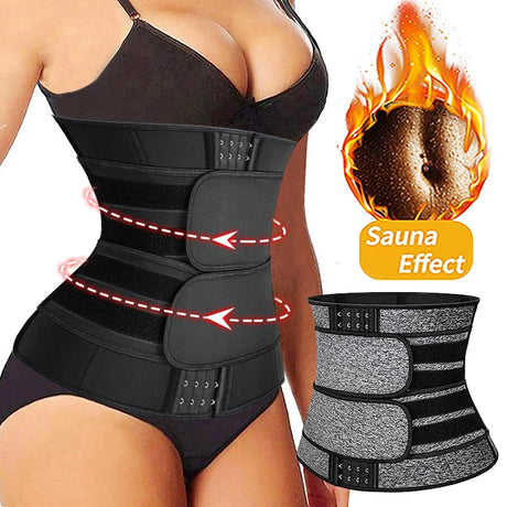 Neoprene Sauna Hook Waist Trainer Corset - Shop Sassy Chick 