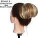 Drawstring Clip in Hair Bun Synthetic