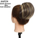 Drawstring Clip in Hair Bun Synthetic