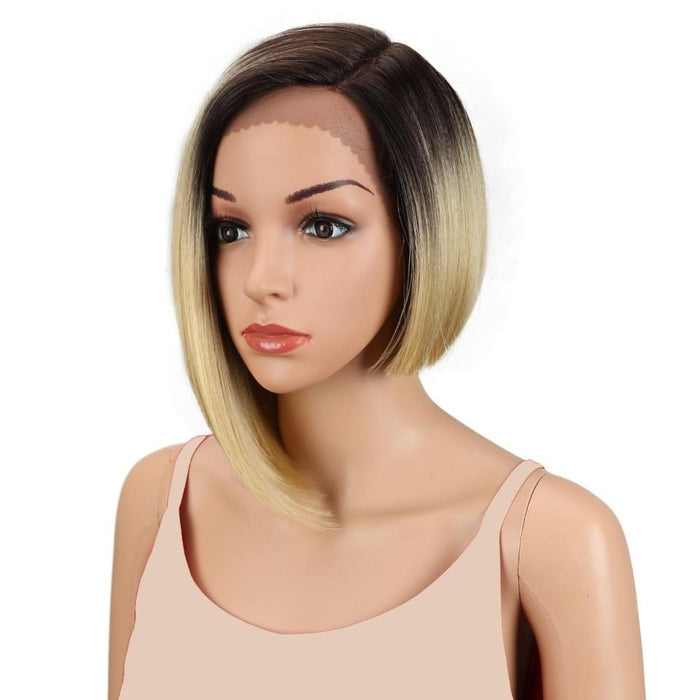 Synthetic Short Bob Straight Lace Front Wig - Shop Sassy Chick 