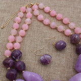 Bohemia Stone Necklace Set