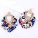 Polygonal Colorful Boho Earrings