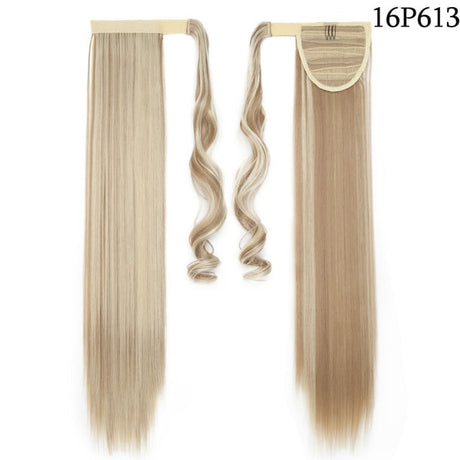 Long Straight Ponytail Wrap Clip Hair Extensions - Shop Sassy Chick 