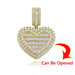 Heart-shaped Cubic Zirconia Pendant