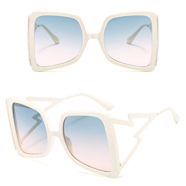 Oversize Bow Shape Square Sunglasses