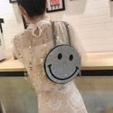 Smiley Rhinestone smiley Shoulder Bag