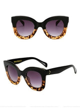 Oversized Cat Eye Flat Top Sunglasses Women