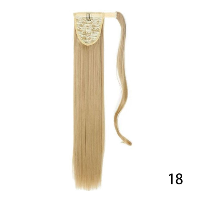 Straight Ponytail Synthetic Extension
