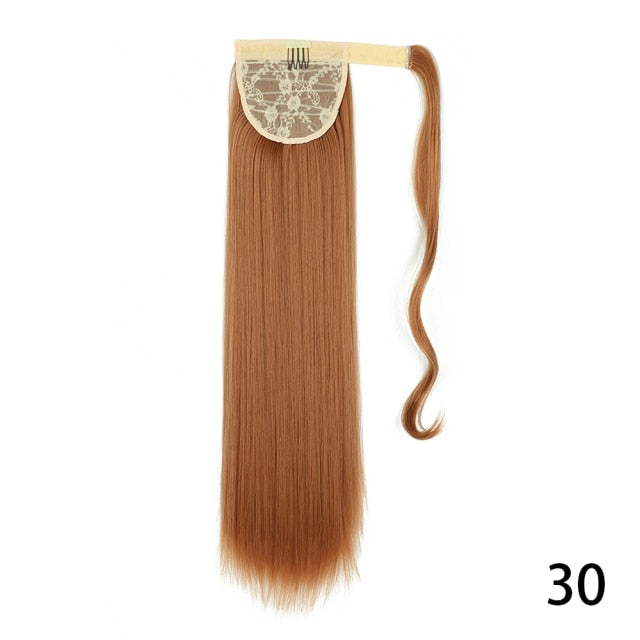 Straight Ponytail Synthetic Extension