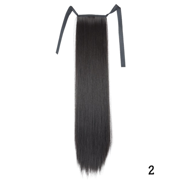 Straight Ponytail Synthetic Extension