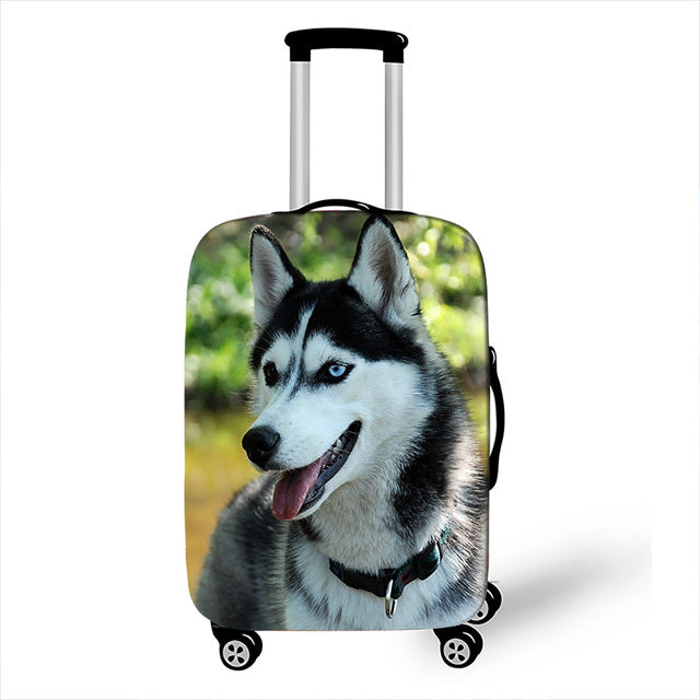 Dog Print Luggage Cover