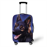 Dog Print Luggage Cover