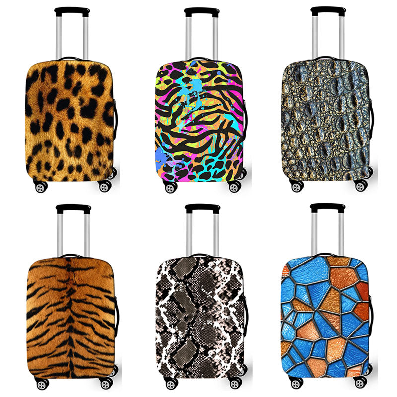 Animal Print Luggage Cover