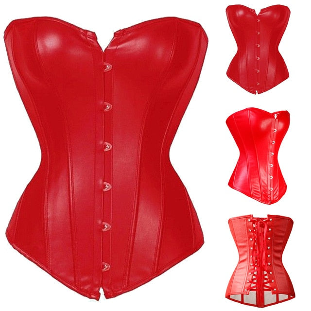 Steampunk Lace Up Back Waist Trainer Body Shaper - Shop Sassy Chick 