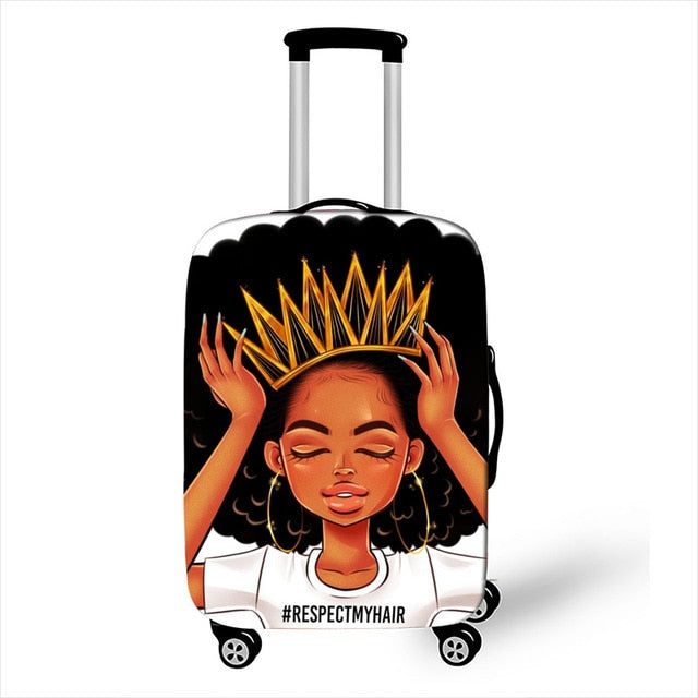 Afro  Print Luggage Cover - Shop Sassy Chick 