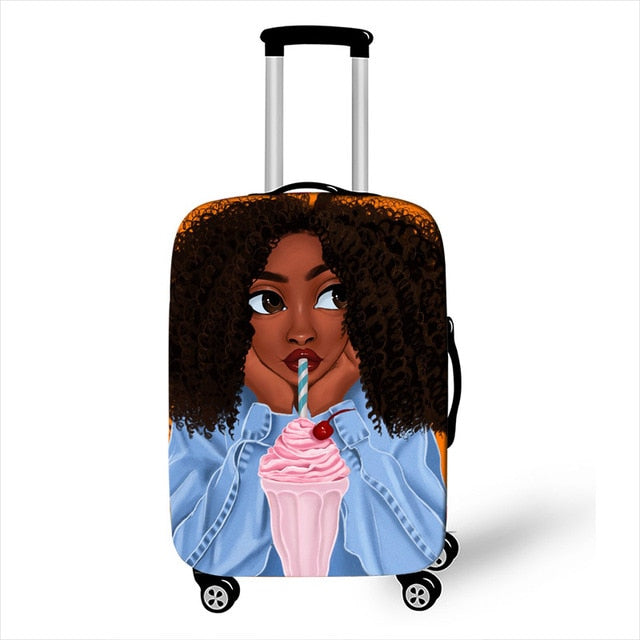 Afro  Print Luggage Cover - Shop Sassy Chick 