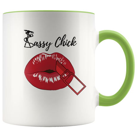 Mug Kiss Ceramic Accent Coffee Mug - Green | Shop Sassy Chick