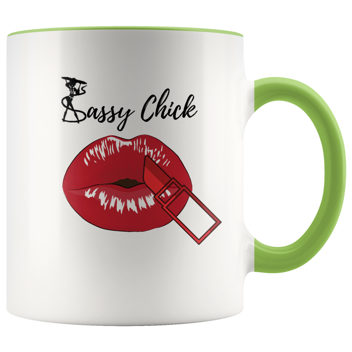 Mug Kiss Ceramic Accent Coffee Mug - Green | Shop Sassy Chick
