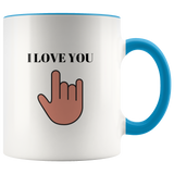 I Love You Mug Ceramic Accent Mug - Blue | Shop Sassy Chick