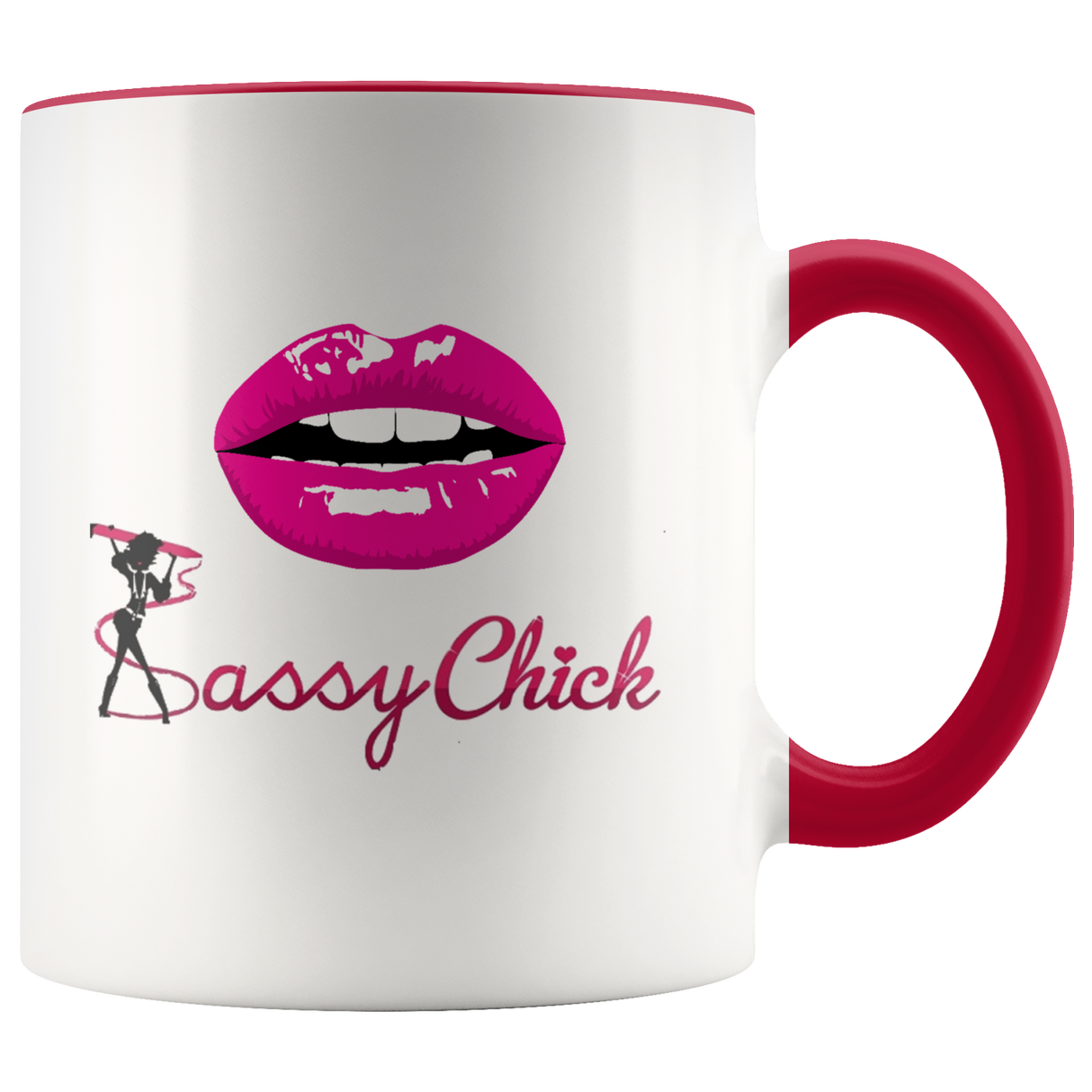 Mug Smile Ceramic Accent Mug - Red | Shop Sassy Chick