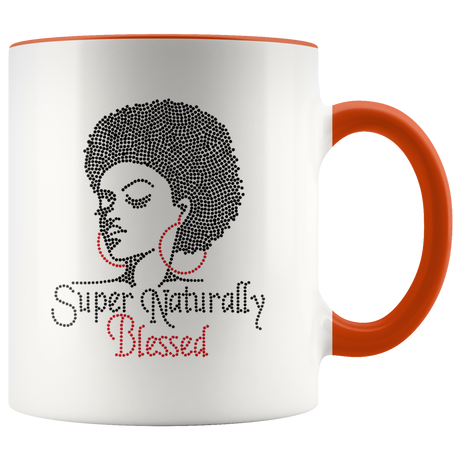 Mug Super Naturally Blessed Ceramic Mug - Orange | Shop Sassy Chick