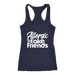 Allergic To Fake Friends Racerback Tank Top - Navy | Shop Sassy Chick