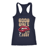 Good Girls are Sassy Tank Racerback Tank Top - Navy