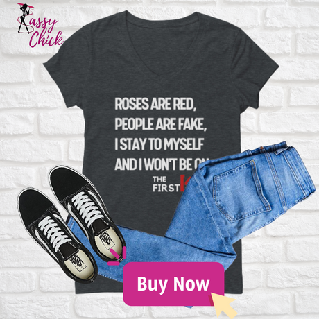 "Roses Are Red 2" V-neck Shirt