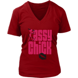 Sassy Chick Women's V-Neck - Red | Shop Sassy Chick