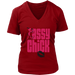 Sassy Chick Women's V-Neck - Red | Shop Sassy Chick