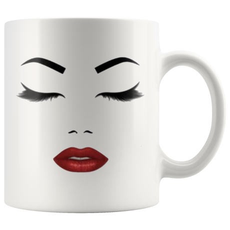 Red; Lip Face Coffee Mug - Shop Sassy Chick 