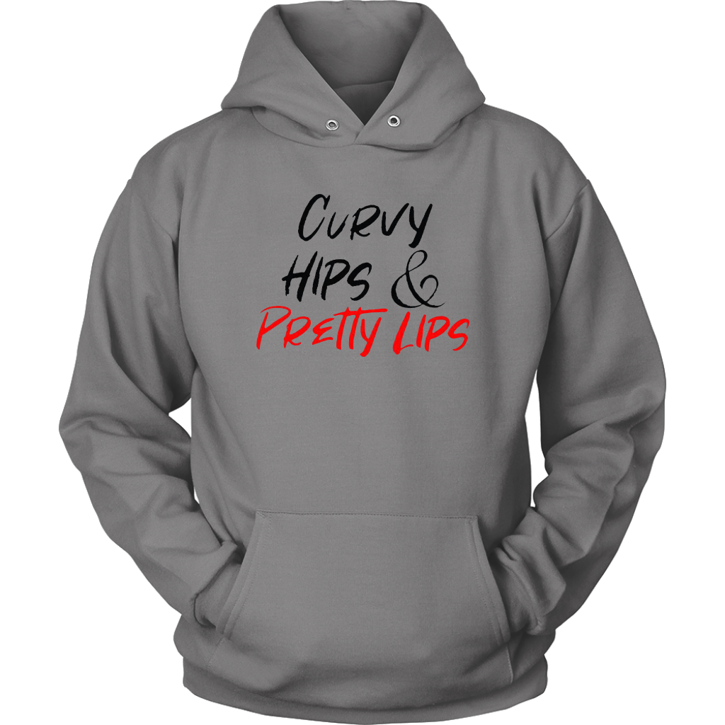 Curvy Hips & Pretty Lips Hoodies