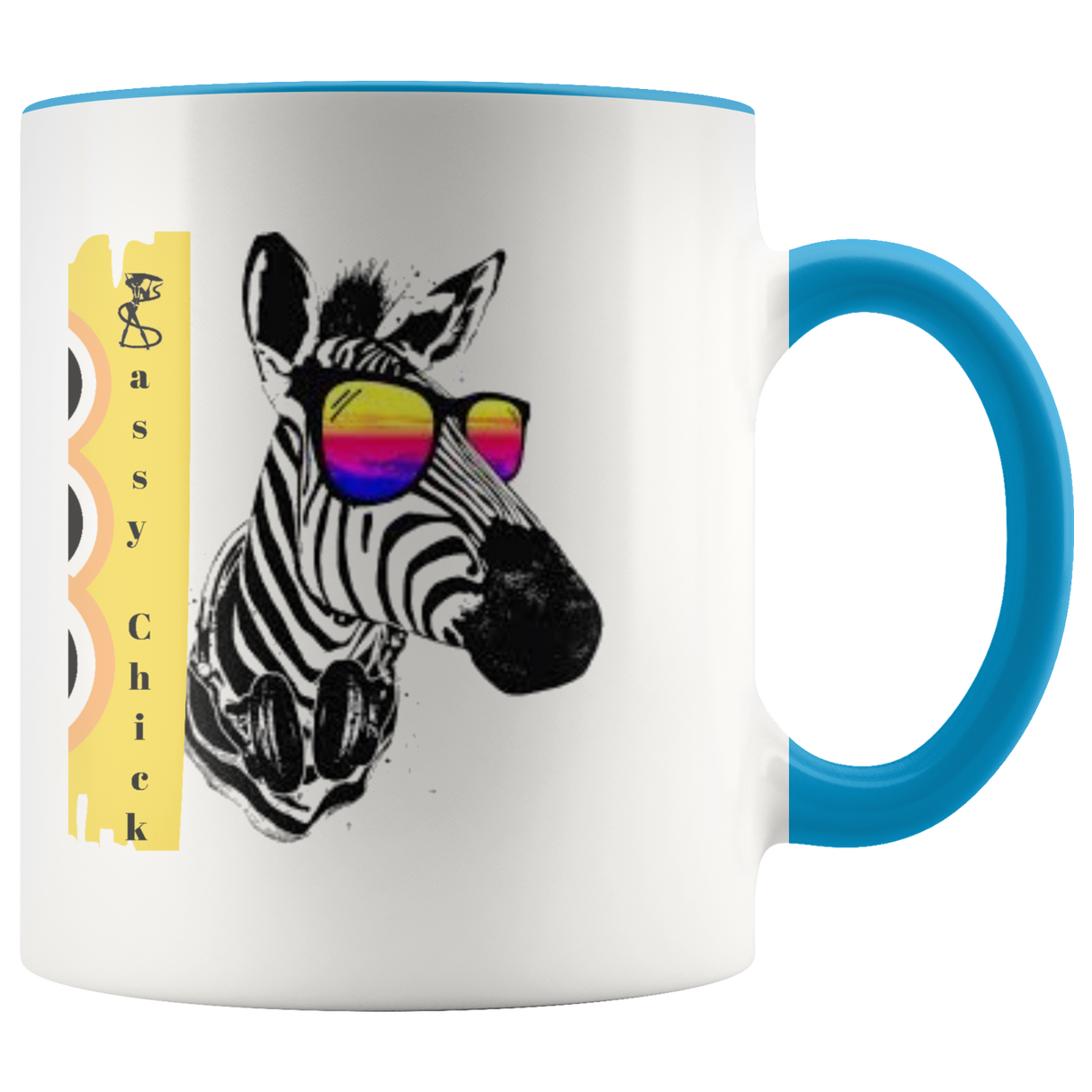 Mug Zebra Ceramic Accent Mug - Blue | Shop Sassy Chick
