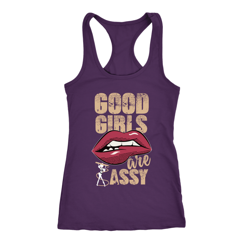 Good Girls are Sassy Tank Racerback Tank Top - Purple