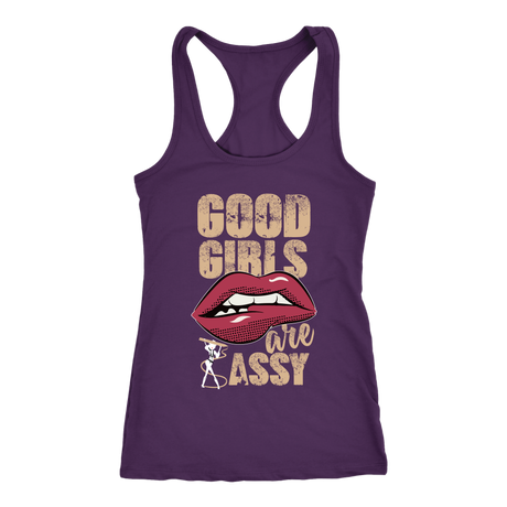 Good Girls are Sassy Tank Racerback Tank Top - Purple