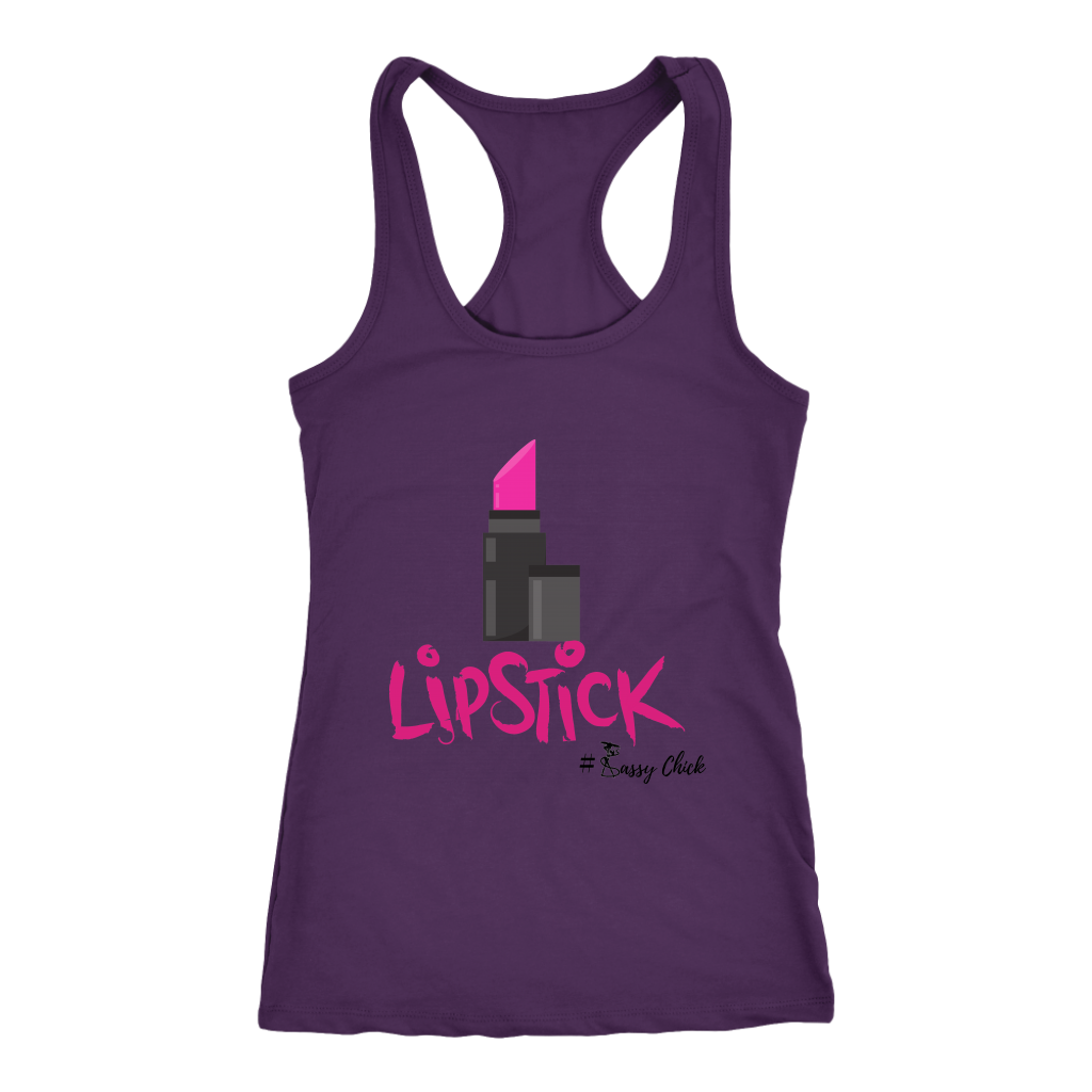 Lipstick Racerback Tank Top - Purple | Shop Sassy Chick