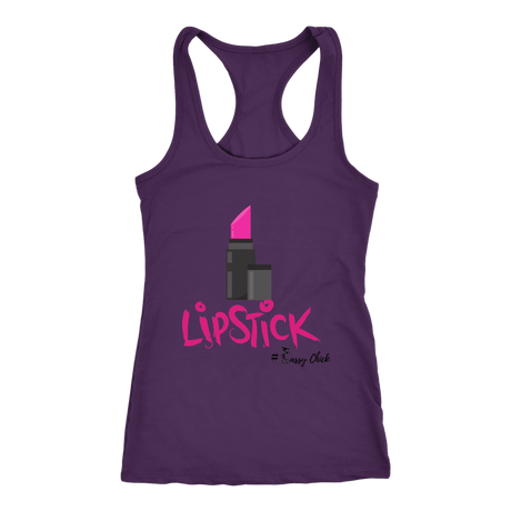 Lipstick Racerback Tank Top - Purple | Shop Sassy Chick