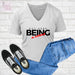 Being A Mom V-necks - Shop Sassy Chick 
