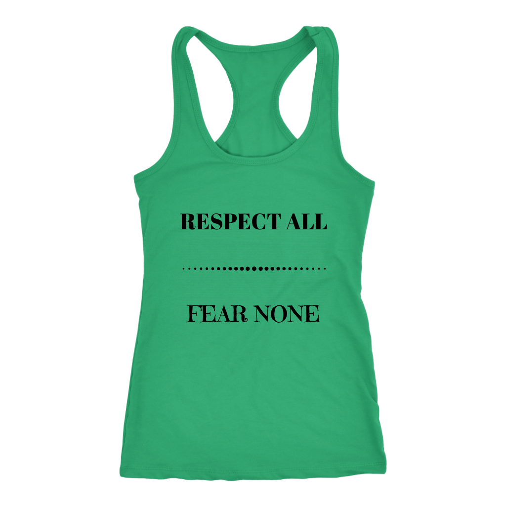 Respect All Racerback Tank Top - Green | Shop Sassy Chick