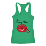 Red Lips Racerback Tank Top - Green | Shop Sassy Chick