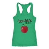 Teachers Rock Racerback Tank Top - Green | Shop Sassy Chick