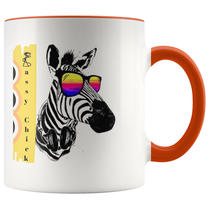 Mug Zebra Ceramic Accent Mug - Orange | Shop Sassy Chick